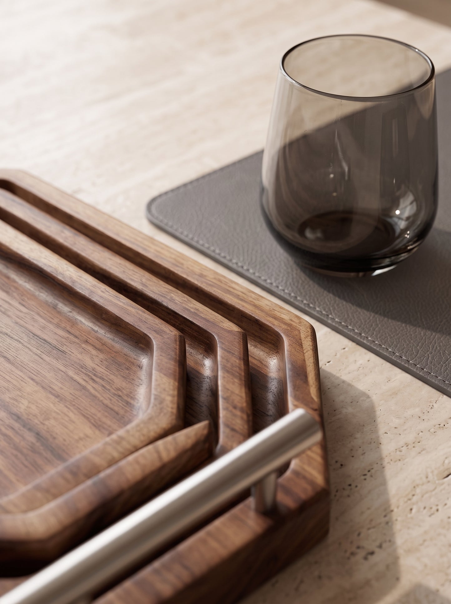 Three serving tray