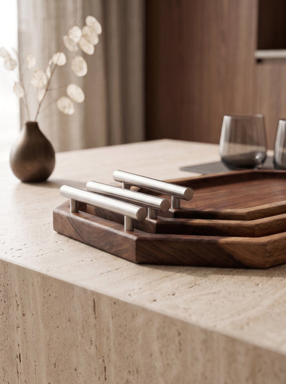 Three serving tray