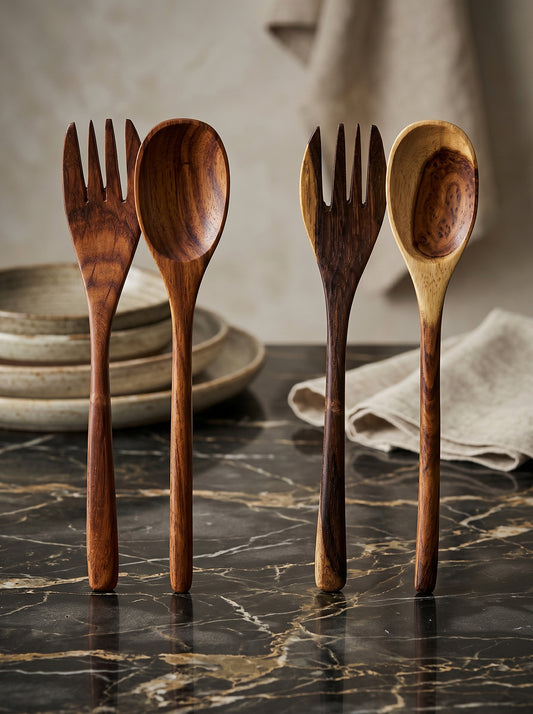 wooden utensils set