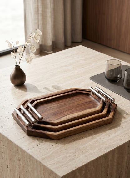 Three serving tray